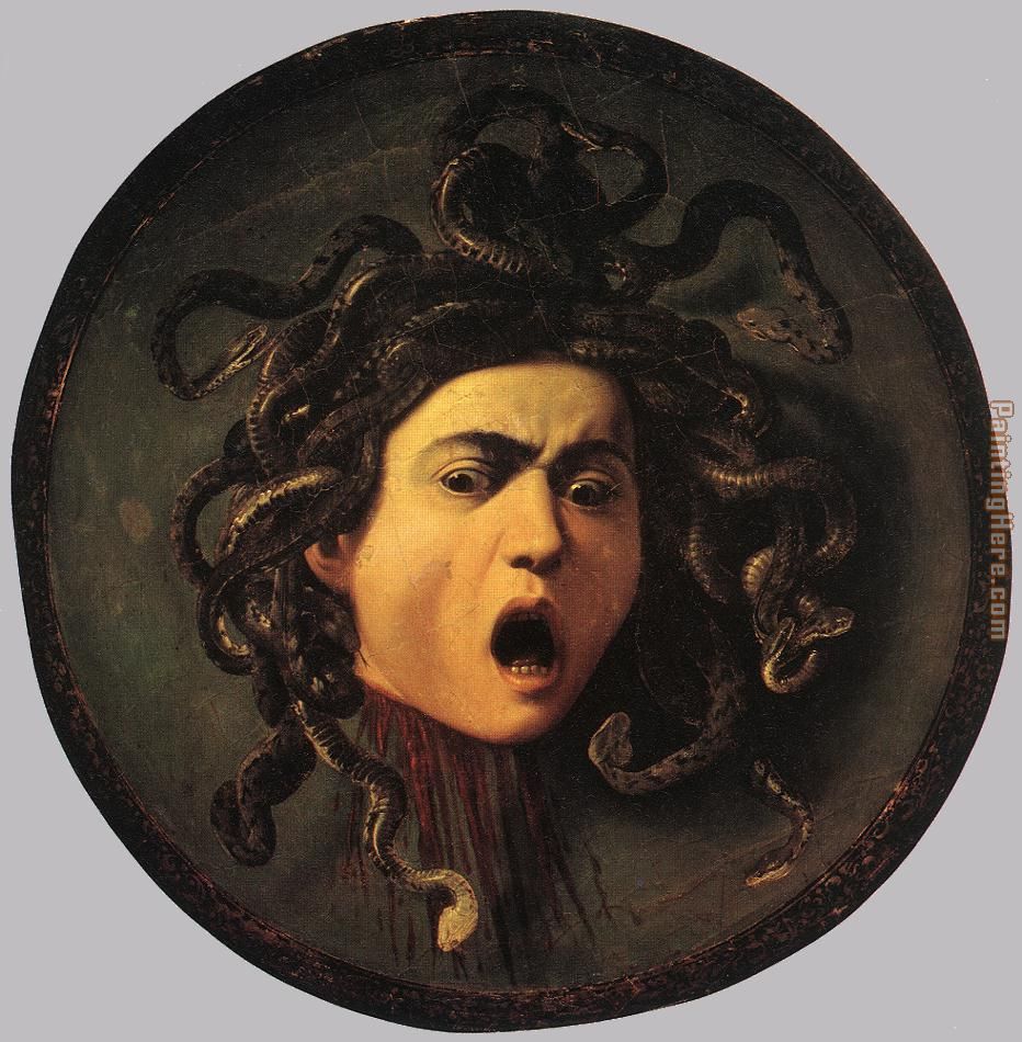 Medusa painting - Caravaggio Medusa art painting
