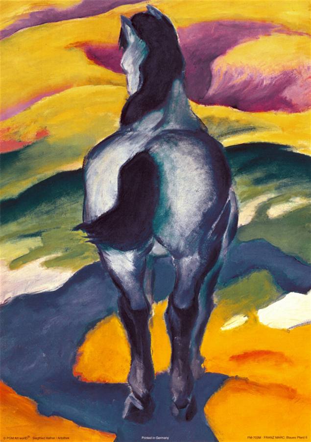 Franz Marc Blue Horse II painting anysize 50% off - Blue ...