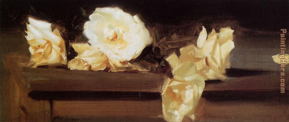 Roses painting - John Singer Sargent Roses art painting