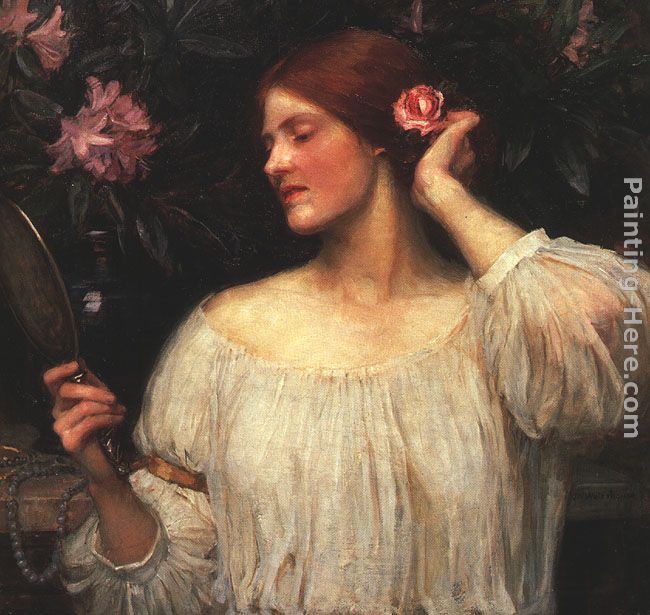 Vanity painting - John William Waterhouse Vanity art painting