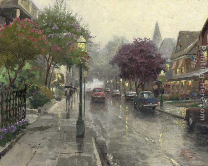 Oil Painting Streetcape Oil Painting Streetcape