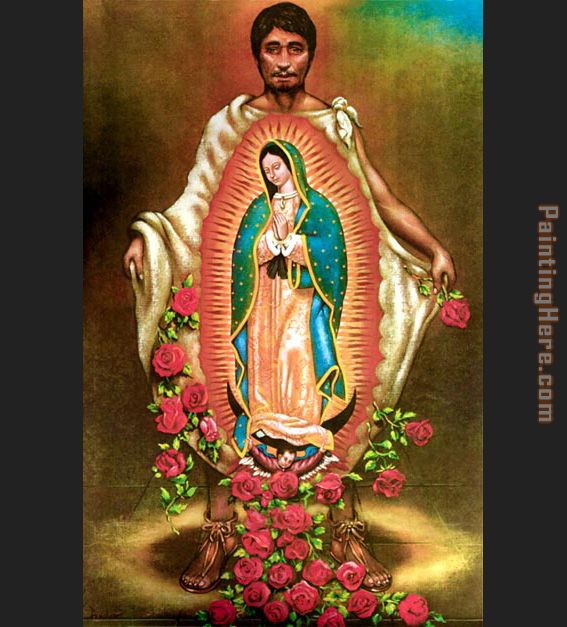  ... 100% handmade reproduction of OUR LADY OF GUADALUPE painting for sale
