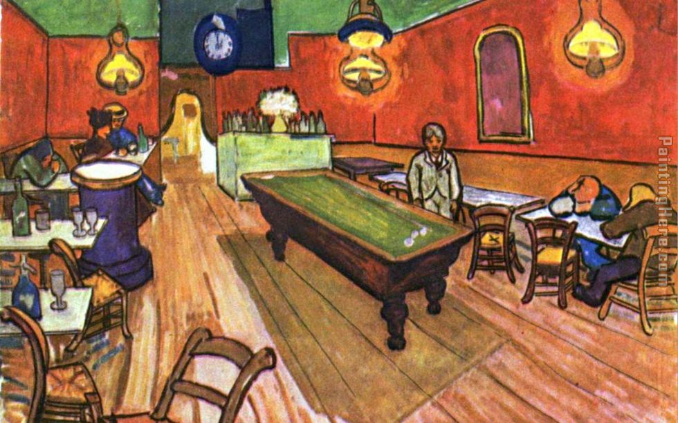 Vincent Van Gogh The Night Cafe In Place Lamartine Arles The Night Cafe In Place Lamartine Arles Painting Vincent Van Gogh