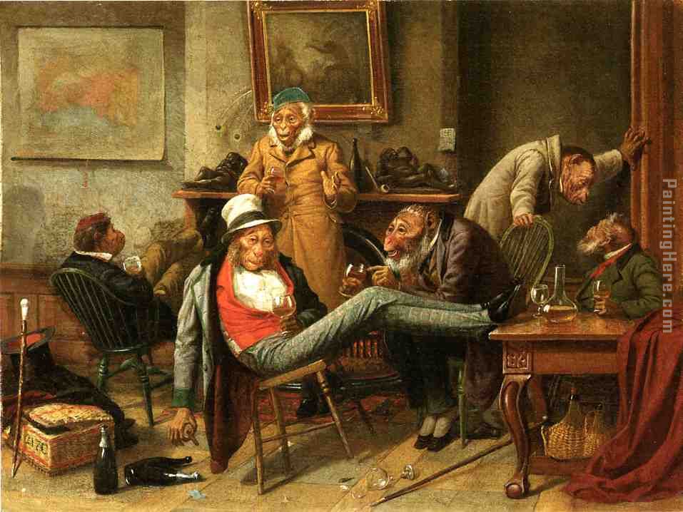 William Holbrook Beard Pre-Adamite Painting anysize 50% off William Holbrook Beard Pre-Adamite Painting anysize 50% off