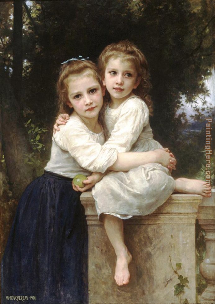 William Bouguereau Two Sisters Painting anysize 50% off William Bouguereau Two Sisters Painting anysize 50% off