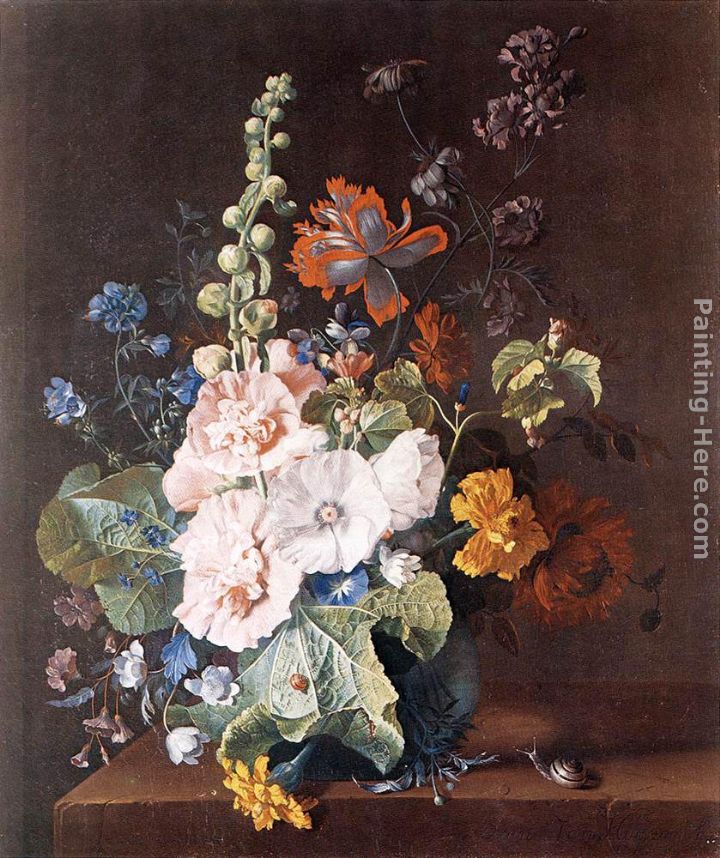 flowers in vase painting. Flowers in a Vase Painting