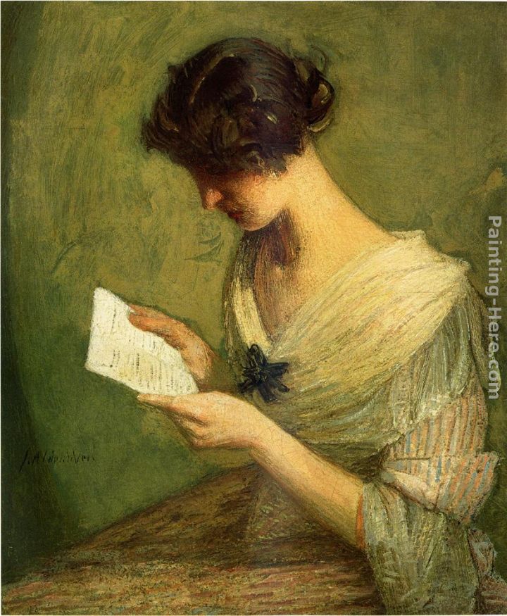 julian alden weir the letter painting anysize 50 off the letter the letter painting
