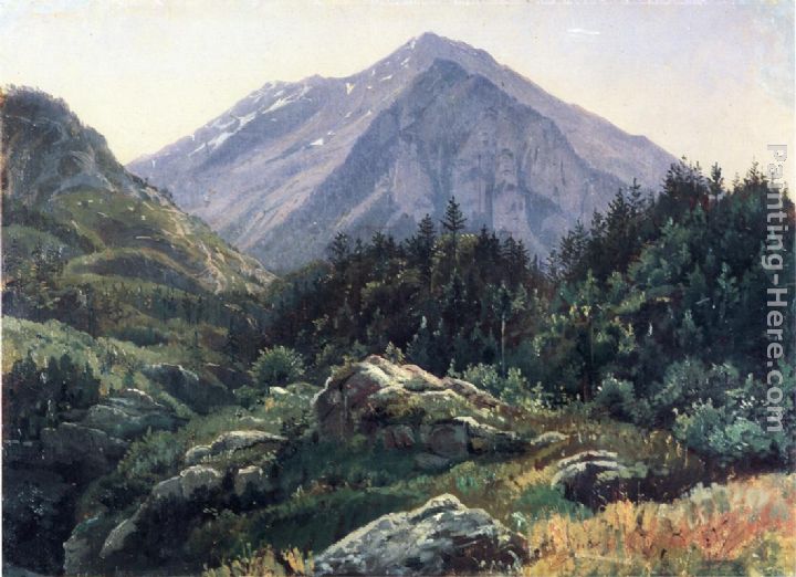 William Stanley Haseltine Mountain Scenery Switzerland Painting Mountain Scenery Switzerland Painting