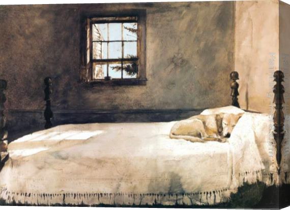Andrew Wyeth Dog On Bed Original Andrew Wyeth Dog On Bed Original