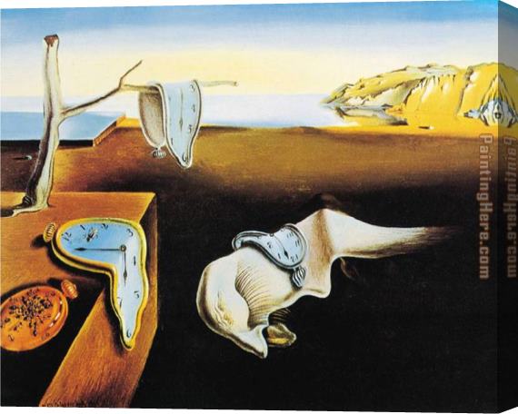 Home Decor Print Oil Painting on Canvas Wall Art 12x18inch,Framed The Persistence of Famous Memory of Salvador Dali