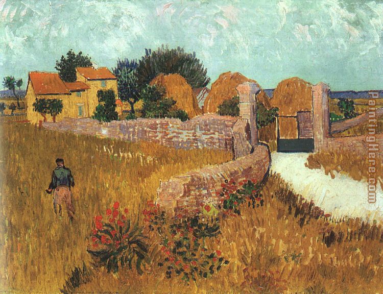 Vincent van Gogh Farmhouse in Vincents Van Gogh. Vincent van Gogh Farmhouse in