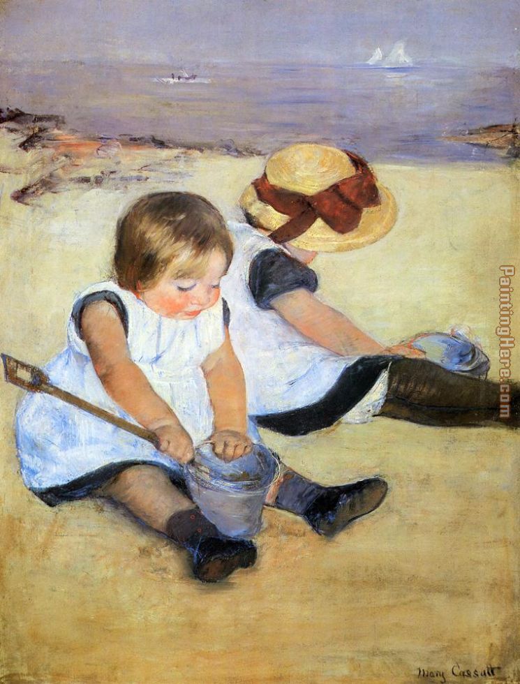 children playing. Children Playing On The Beach