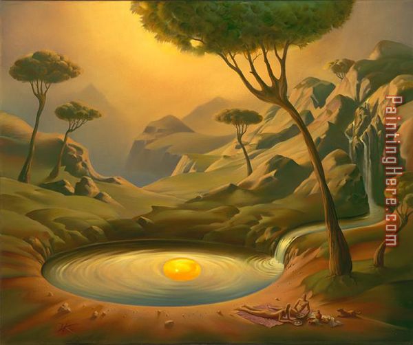 Breakfast on The Lake painting - Vladimir Kush Breakfast on The Lake art painting