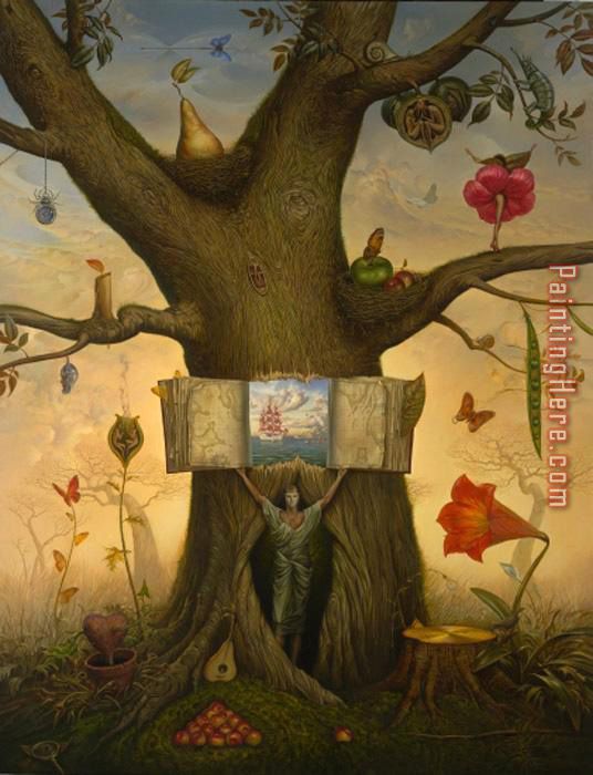Genealogy Tree painting - Vladimir Kush Genealogy Tree art painting