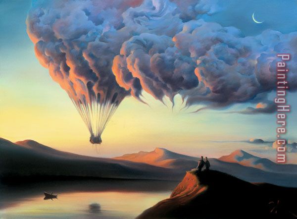 Metamorphosis painting - Vladimir Kush Metamorphosis art painting