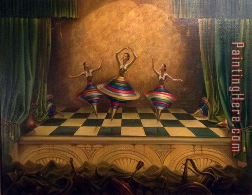 Three Graces 1998 painting - Vladimir Kush Three Graces 1998 art painting