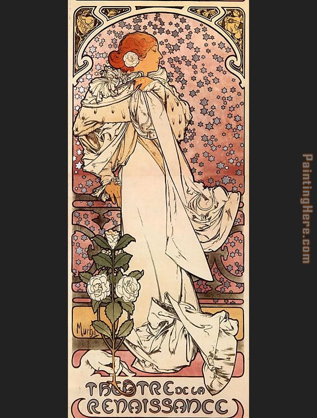 s painting - Alphonse Maria Mucha s art painting