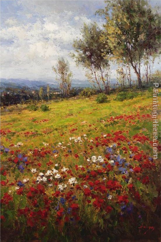 Wildflowers painting - Hulsey Wildflowers art painting