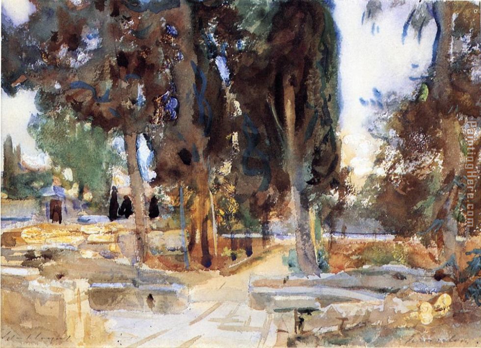 Jerusalem painting - John Singer Sargent Jerusalem art painting