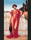 John William Godward Paintings - Athenais by John William Godward
