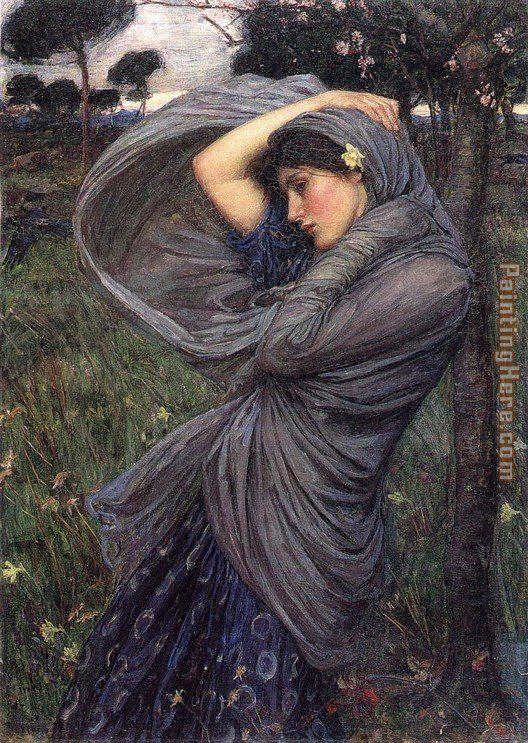 Boreas painting - John William Waterhouse Boreas art painting