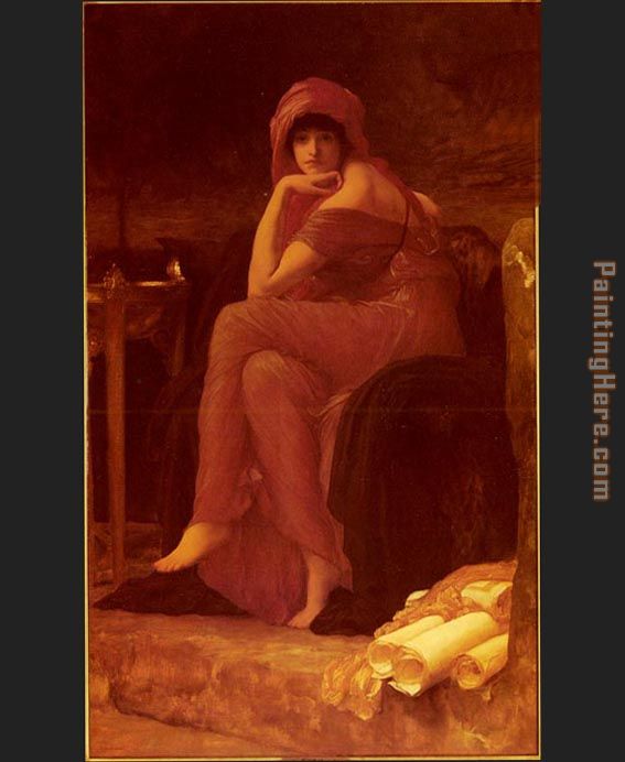 Sibyl painting - Lord Frederick Leighton Sibyl art painting