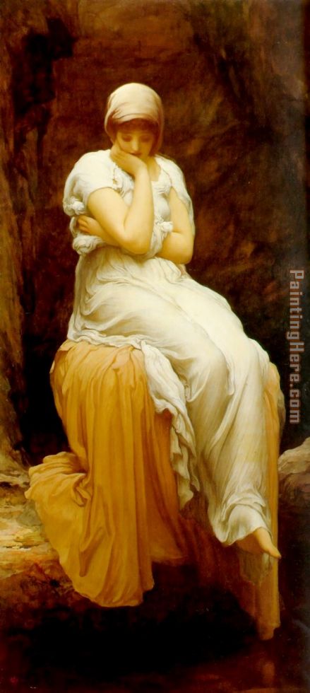 Solitude painting - Lord Frederick Leighton Solitude art painting