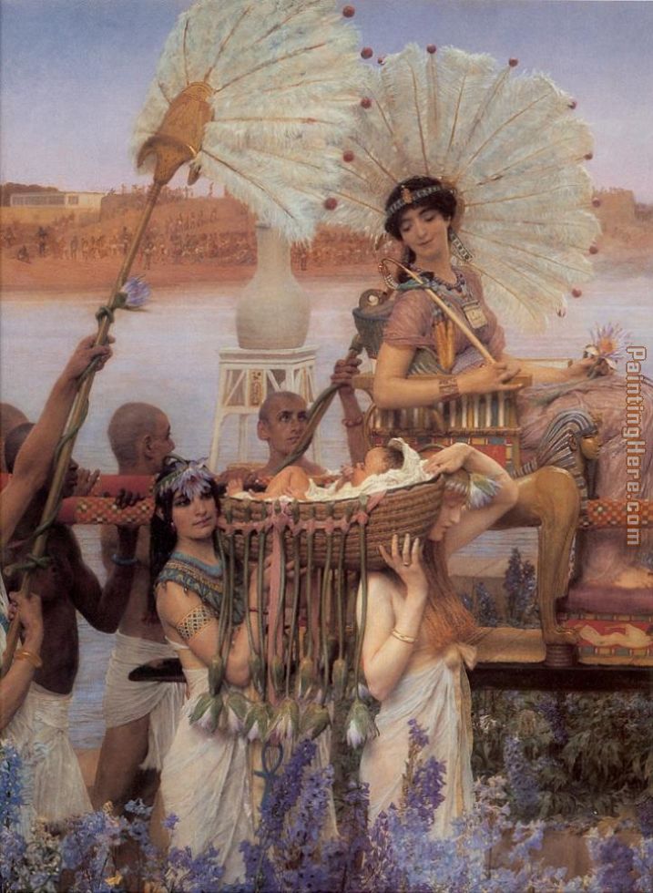 ALMA TADEMA THE FINDING OF MOSES REALISM  ART GICLEE PRINT FINE  CANVAS