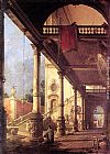 Canaletto Paintings - Perspective by Canaletto