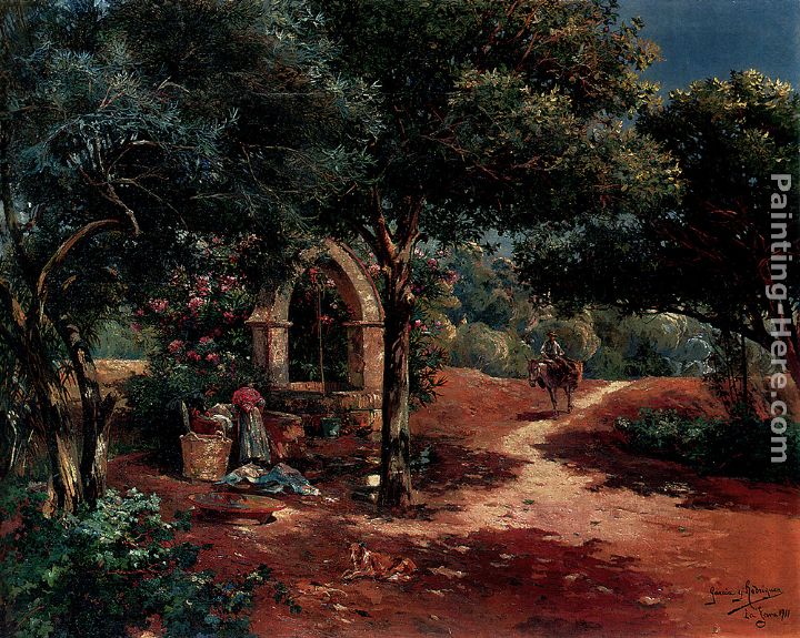 Manuel Garcia y Rodriguez At The Well painting anysize 50% off - At ...