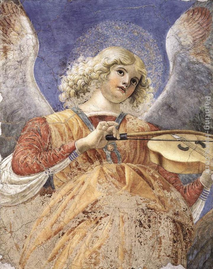 Melozzo da Forlì Music Making Angel Counted Cross Stitch Chart Pattern