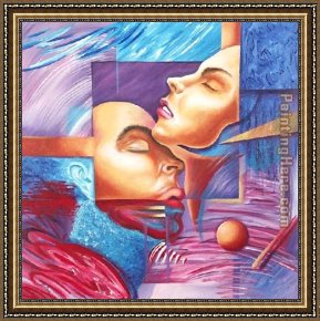 Figure Modern Framed Paintings - Abstract Figure by 2010