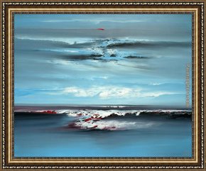 Abstract Framed Paintings - Abstract Skyline i by 2010