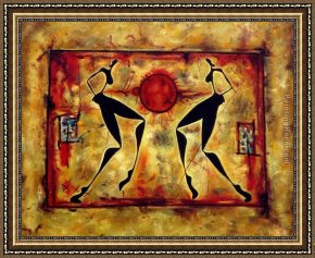 2010 Framed Paintings - Ancient athletics by 2010