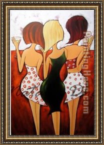 2010 Framed Paintings - Bottoms Up by 2010