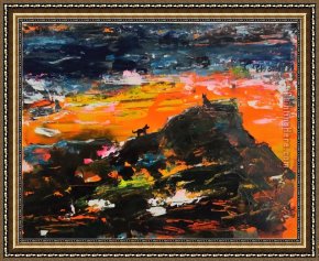 Hund Fuchs Und Katze Framed Paintings - Hund Und Kotz Komp by 2010