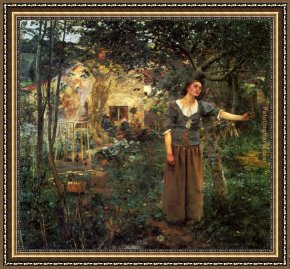 Jules Framed Paintings - Jules Bastien-Lepage Joan of Arc by 2010