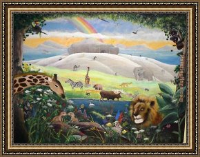 2010 Framed Paintings - Noah's Ark Mural by 2010