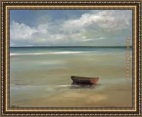 Beach Framed Paintings - On The Beach by 2010