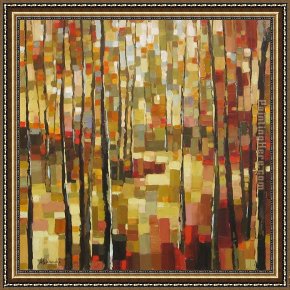 Wood Framed Paintings - Pathway Through the Woods by 2010