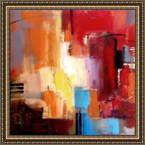 Street Framed Paintings - Street Lights 1 by 2010