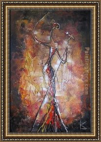 Jazz Framed Paintings - The Jazz Singer by 2010