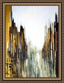 Abstract Framed Paintings - Urban Abstract No. 141 by 2010