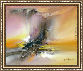 Early Winter in The Sierra Nevada Framed Paintings - winter scenery by 2010