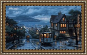 Fish Magic Framed Paintings - An evening journey by Magic Evening by 2011
