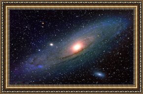 Perseus Frees Andromeda Framed Paintings - Andromeda galaxy by 2011