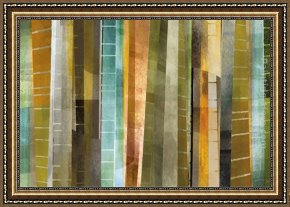 James Framed Paintings - James Burghardt New Refractions II by 2011