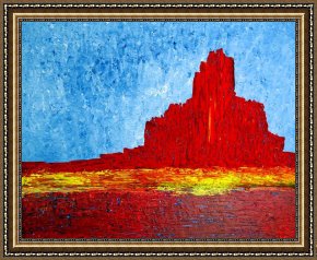 Valley Framed Paintings - Monument Valley by 2011