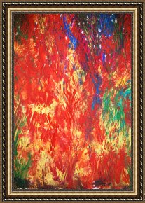 2011 Framed Paintings - organic abstract by 2011