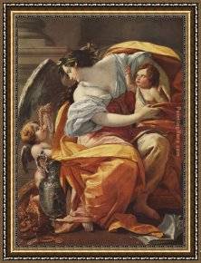 Allegory of Virtue Framed Paintings - Simon Vouet Allegory of Wealth 1630 by 2011